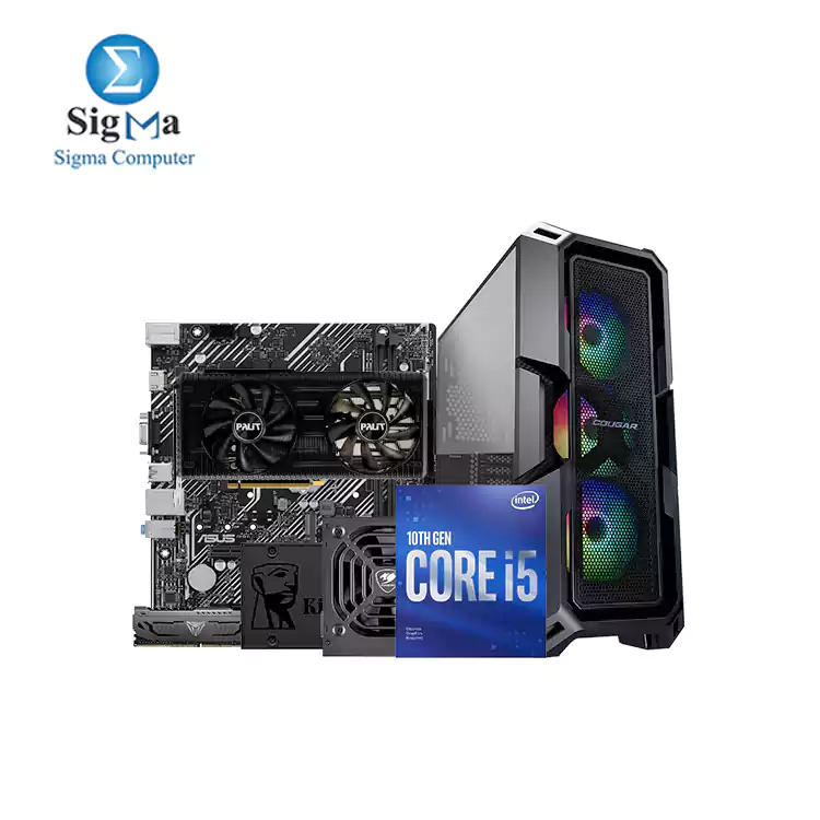 Intel Core i5-10400F ASUS INTEL PRIME H510M-K RTX 3050 8GB GDDR6 LHR Patriot Viper 8GB 3200MHz Kingston 240GB - A400 SSD COUGAR MX440-MESH RGB VTC 500W